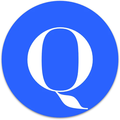 Quizzify's circular blue Q logo