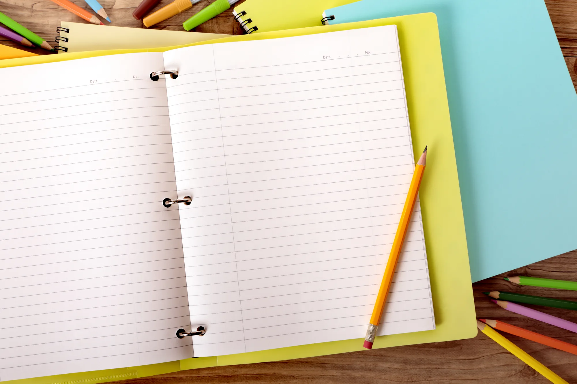 A school notebook, evoking the classroom roots of Quizzify's quiz-based learning.