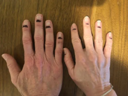 Close-up of fingers, illustrating Quizzify's guide to six easy ways to reduce workplace coronavirus risk.